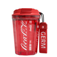 格沵 可口可乐联名款潮酷水杯 390ml GE-CK22SS-S23-1(可乐红)
