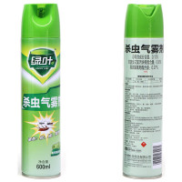 绿叶 杀虫气雾剂 驱蚊蚂蚁蟑螂杀虫剂 GL2068 青苹果香型600ml 6瓶装