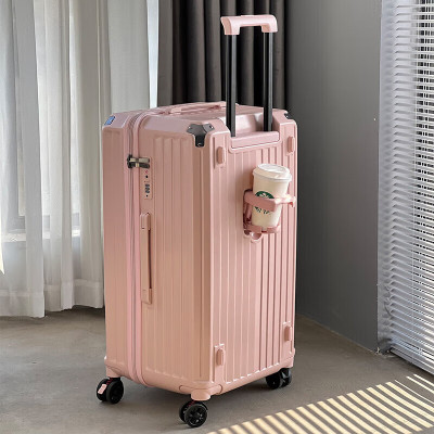 迈奇龙(MIQELO)2308 大容量行李箱拉杆箱万向轮旅行箱皮箱密码箱包 24吋 粉色