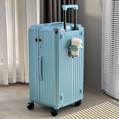 迈奇龙(MIQELO)2308 大容量行李箱拉杆箱万向轮旅行箱皮箱密码箱包 28吋 冰蓝