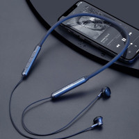 沃品(WOPOW) BT31 蓝牙耳机硅胶项圈挂脖式运动跑步低音适用于苹果安卓手机黑锖色