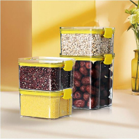 MINIONS 小黄人厨房储物罐 保鲜盒三件套 冰箱收纳盒食物杂粮密封罐 MN-MF-3