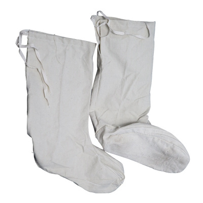 矿用 白布袜套 双层 加厚高筒袜