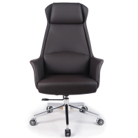 老板椅 优质皮电脑椅 可躺大班椅座椅 升降转椅A192 黑色、深棕色