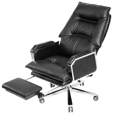 老板椅 优质真皮电脑椅 办公椅 可躺大班椅 座椅 升降转椅A119 黑色