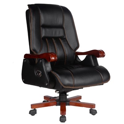 优质超纤皮大班椅 办公椅 电脑椅 职员老板椅B-8009 黑