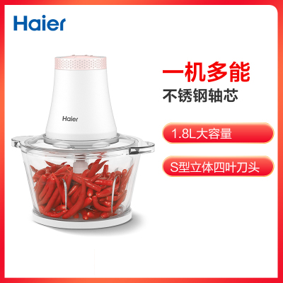 海尔(Haier)绞肉机家用搅拌机 HG-JR01W