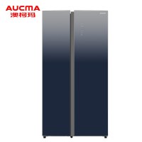 澳柯玛(AUCMA) 家用冰箱对开门 BCD-530WPG,星幻银