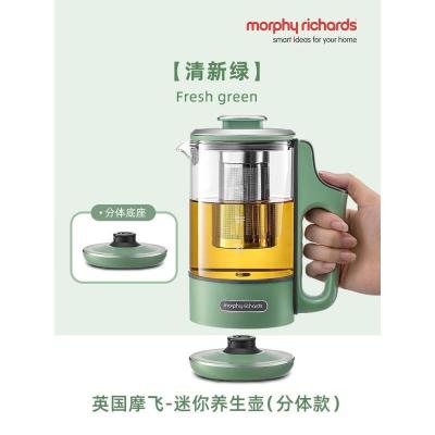 摩飞电器(MORPHY RICHARDS)电热水壶0.6L带玻璃炖盅 MR6085 [升级-分体式]清新绿 0.6L