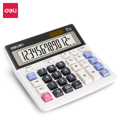 得力 2136桌面计算器(白、1组10台)