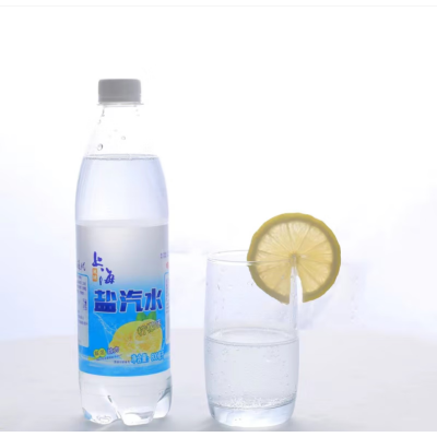 上海盐汽水柠檬味600ml*24瓶降温解渴含盐碳酸饮料整箱限发上海地区 20箱起送