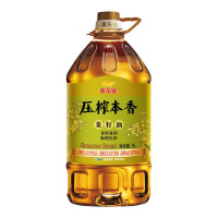 金龙鱼食用油 非转基因压榨本香菜籽油5L