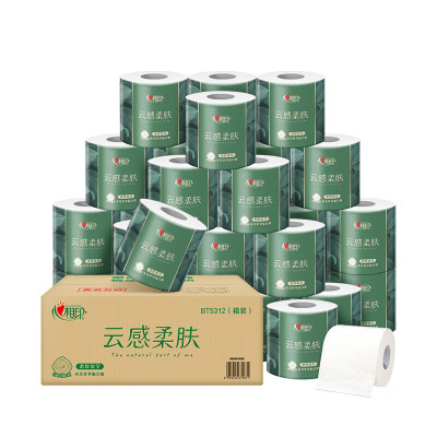 心相印卷筒卫生纸云感系列4层110g*30卷 BT5312(箱装)