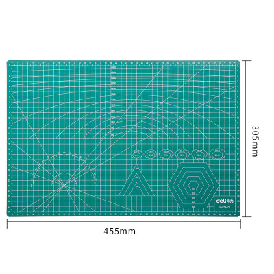 得力78401切割垫板(绿) 切割垫板大号DIY手工垫板