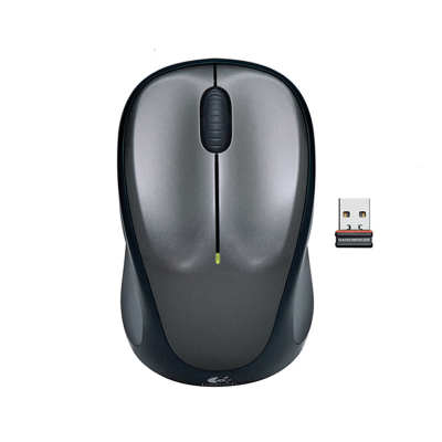 罗技(Logitech)无线鼠标 办公鼠标 对称鼠标 带无线2.4G接收器 M235 黑色