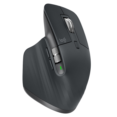 罗技(Logitech)无线蓝牙鼠标办公充电鼠标 商用版高性能 黑色 MX MASTER 3S