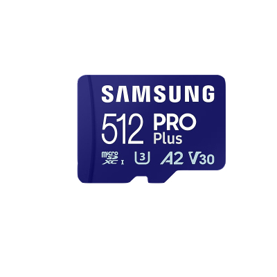 三星(SAMSUNG)512GB TF MicroSD 内存卡 4K高速蓝卡 U3A2V30 读速180MB/s /个