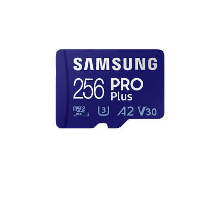 三星(SAMSUNG)256GB TF MicroSD 内存卡 4K高速蓝卡 U3A2V30 读速180MB/s /个