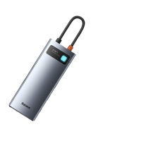 倍思拓展坞Type-C扩展坞充电器USB3.0千兆网口转接头HUB分线转换器PD充电通用雷电4苹果华为电脑