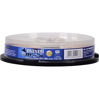 麦克赛尔(Maxell)DVD+R光盘 刻录盘 光碟 空白光盘 办公系列 16速4.7G台产 桶装10片