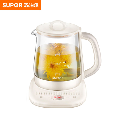 苏泊尔(SUPOR) 养生壶 多功能加厚玻璃煮茶器 1.5L电水壶电热水壶花茶壶煮茶壶 SW-15Y02