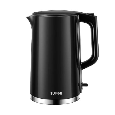 苏泊尔(SUPOR) 电水壶双层保温防烫电热水壶1500W大功率全钢无缝316L不锈钢烧水壶1.7升 SW-17S16L