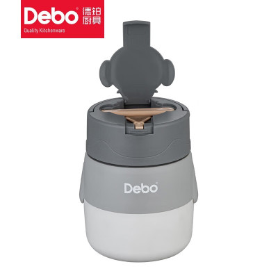 DEBO德铂/DEBO德铂 DEP-DS379 1层 500ml 不锈钢 灰色饭盒