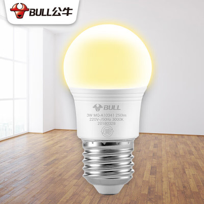 公牛(BULL)LED节能灯泡 E27螺口 5W 3000K MQ-A10551