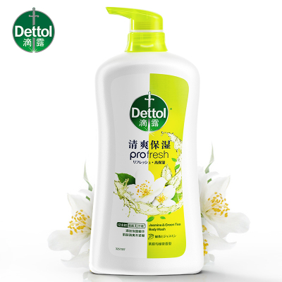 滴露Dettol 男女通用香味持久沐浴乳 清爽保湿沐浴露茉莉与绿茶清香950g