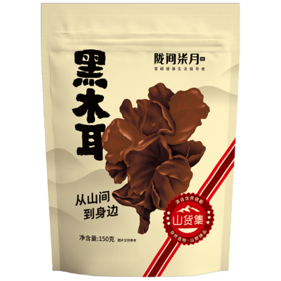 陇间柒月 黑木耳袋装150g