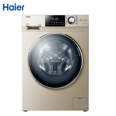 海尔(Haier)10公斤 直驱变频 全自动家用滚筒洗衣机 干衣机洗烘一体机 XQG100-HBDX14756GU1