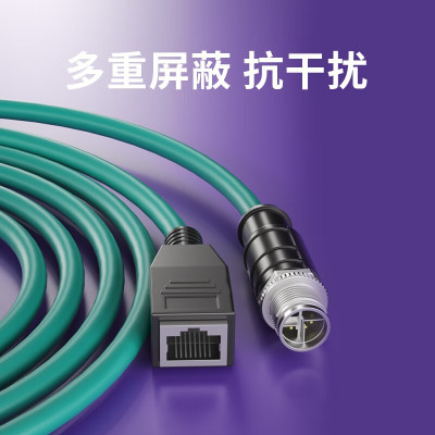 礼嘉/LIJIA LJ-8XR02 0.2 绿色 双屏蔽 网线