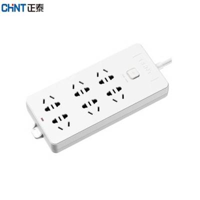 正泰 六联二三极插排(带开关)10A 250V~ 启航1-1260(5米线)个