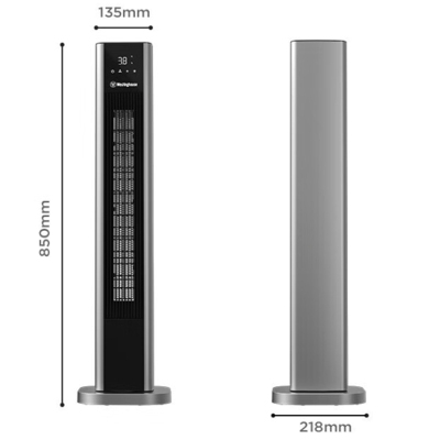 西屋(WESTINGHOUSE) WTH-511 石墨烯取暖器家用电暖器 立式 灰色