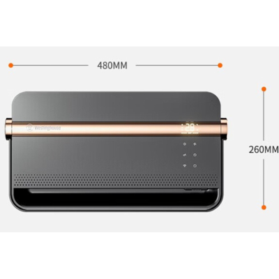 西屋(WESTINGHOUSE) WTH-611A 取暖器家用壁挂暖风机电暖器APP控制挂立两用 天云灰