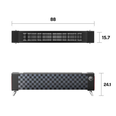 西屋(WESTINGHOUSE) WTH-S600 踢脚线取暖器家用轻音石墨烯电暖器 石墨黑 智能款(不含晾衣架)