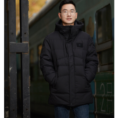 匠户中长羽绒服黑色 JAFF76101