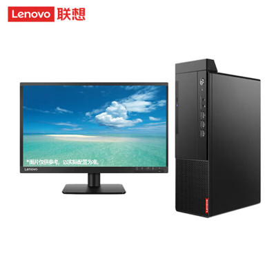 联想(Lenovo) 台式机M455 台式电脑整机 +23英寸显示器 定制i5-12500 8G 1T+256 2g独显