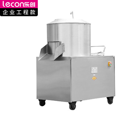 乐创 lecon 商用450型不锈钢土豆脱皮机毛芋马铃薯土豆 去皮机 LC-J-TP450