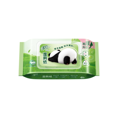 清风(Breeze)草本1层湿厕纸 40片6包一箱