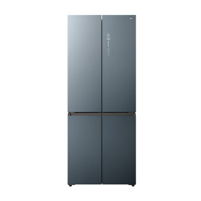 TCL 十字门冰箱 R481P10-UQ 481升零嵌 多点离子净味 -40℃晶态膜锁鲜 小厨房大体积