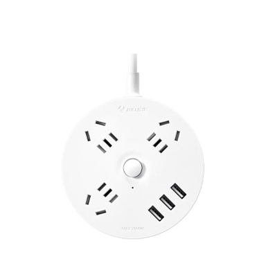 公牛(BULL)R203U圆盘插座带USB 1.8米