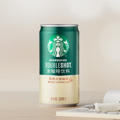 星巴克(Starbucks)星倍醇 经典浓郁228ml*6罐 浓咖啡饮料