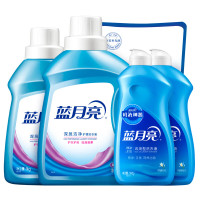 蓝月亮深层洁净护理洗衣液预涂手洗双用型洗衣液组合五件套80000989