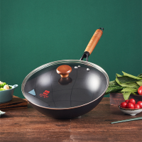 朗赫LUVHOO龙韵不粘炒锅陶瓷不粘涂层精铁不易生锈 内径32cm LH-CG22