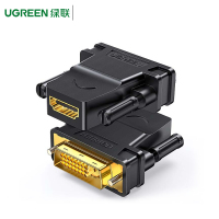绿联(Ugreen)DVI(24+1)公转HDMI母转接头 20124 支持PS4笔记本电脑显卡接显示器