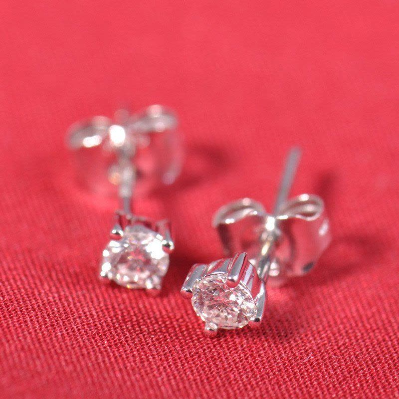梦克拉 Mkela 18K金钻石耳钉 倚丽 每对20分钻石耳钉 耳饰 钻石 H级 SI1/小瑕 10-19分图片