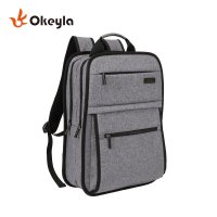 Okeyla商务双肩包帆布包旅行休闲背包书包多功能电脑双肩背包