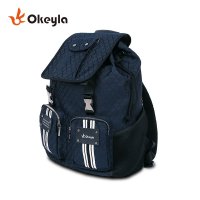 Okeyla商务双肩包帆布包旅行休闲背包书包男女多功能电脑双肩背包