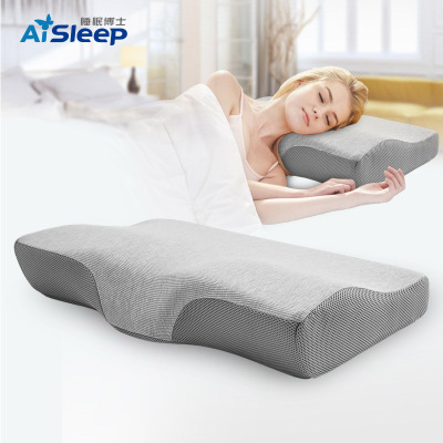 睡眠博士(AiSleep) 舒梦系列 舌型颈椎保健枕头 太空记忆枕慢回弹单人枕芯 护颈枕大小号